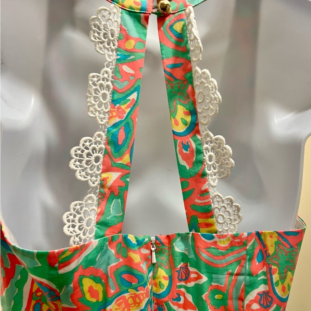 NWOT! Lilly Pulitzer Zo Dress-Sand Bar Blu Make a Splash Print. - Picture 11 of 15